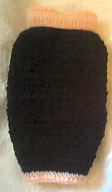 Pink/Black Hand Crocheted Dog Sweater